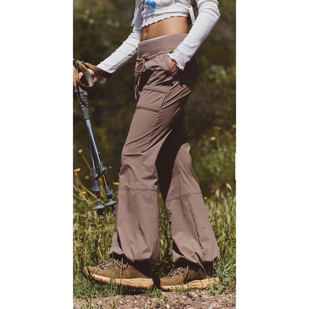 Free People FP Movement Cascade Cool Climber Pants Taupe Brown Size XS